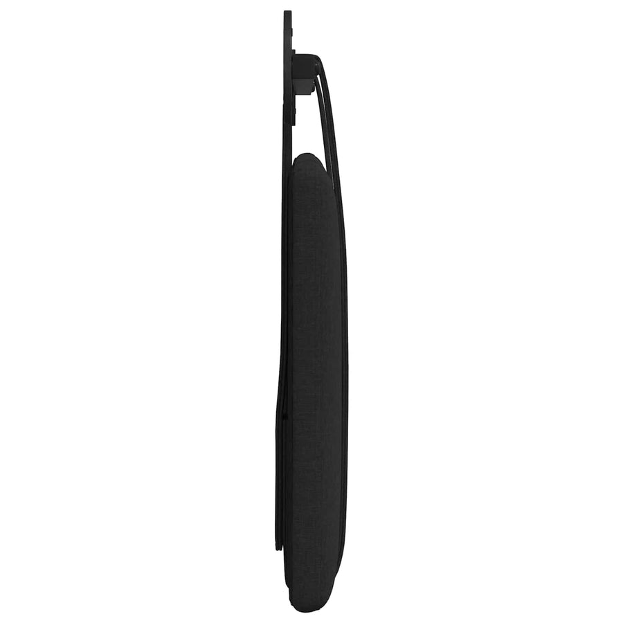 Hangend Hoofdeinde Wandgemonteerd Zwart 90 x 55 x 5 cm Stof