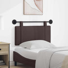 Hanging Headboard Solid Dark Brown 90 x 55 x 5 cm Fabric