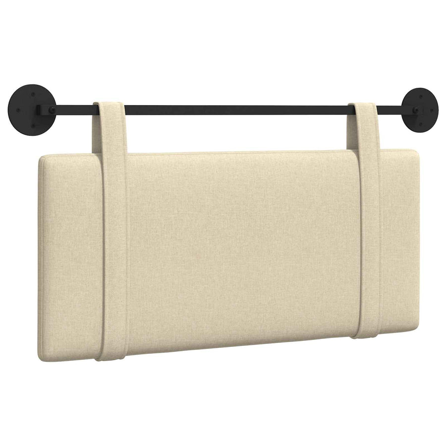 Hangend Hoofdeinde Wandgemonteerd Crème 90 x 55 x 5 cm Stof