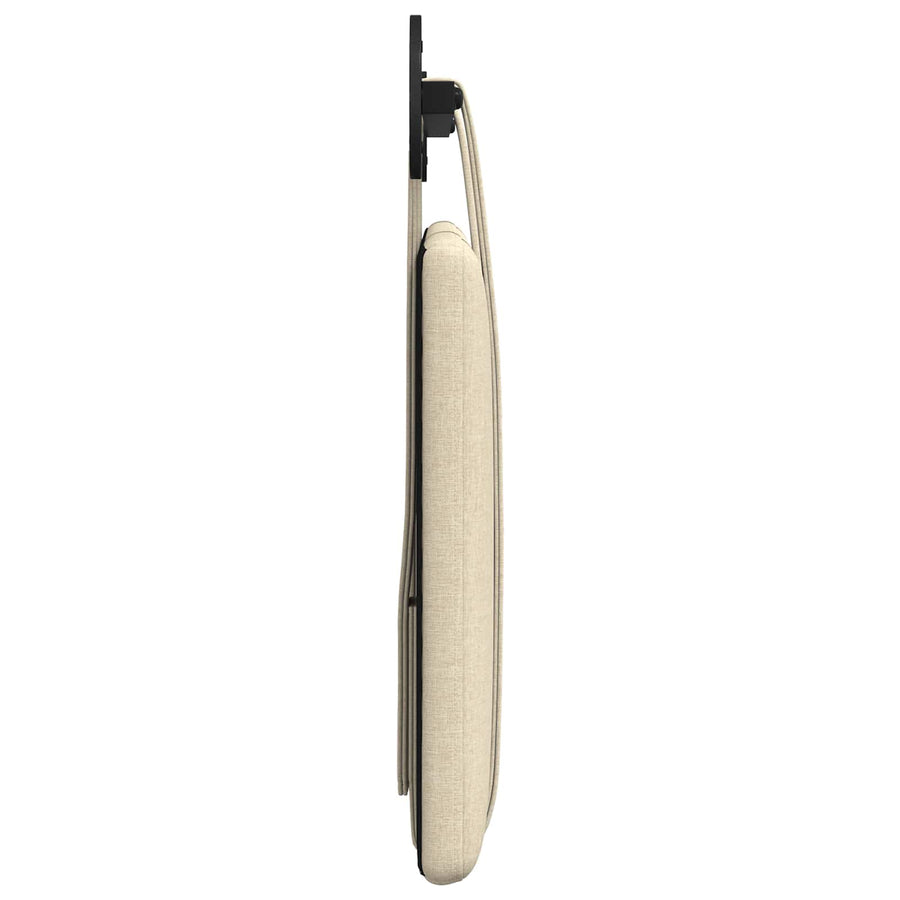 Hangend Hoofdeinde Wandgemonteerd Crème 90 x 55 x 5 cm Stof