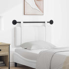 Wall-Mounted Headboard White Plain 90 x 55 x 5 cm Fabric
