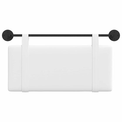 Hangend Hoofdeinde Wandgemonteerd Effen Wit 90 x 55 x 5 cm Stof