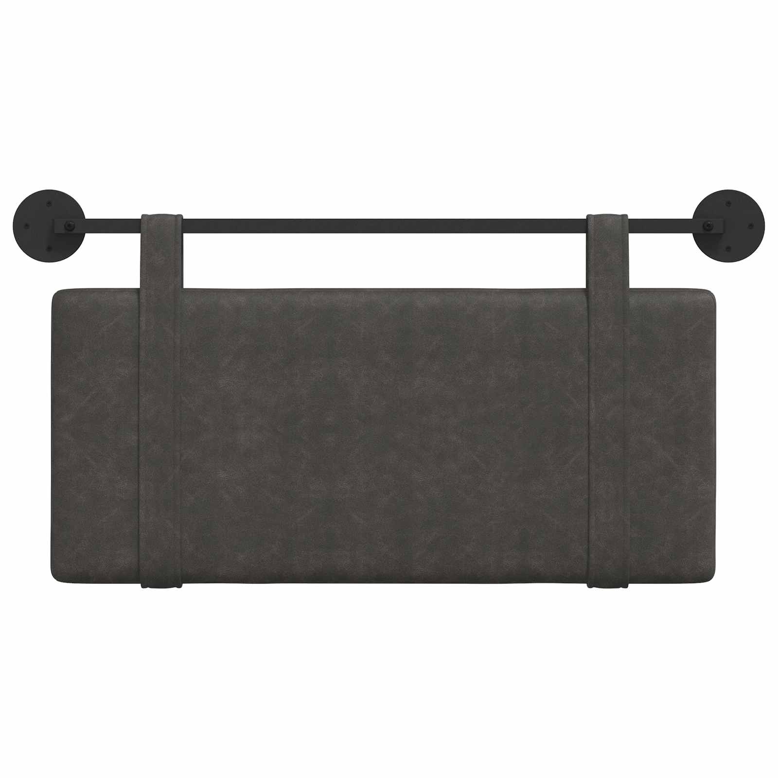 Hangend Hoofdeinde Effen Zwart 90 x 55 x 5 cm Antiek PU