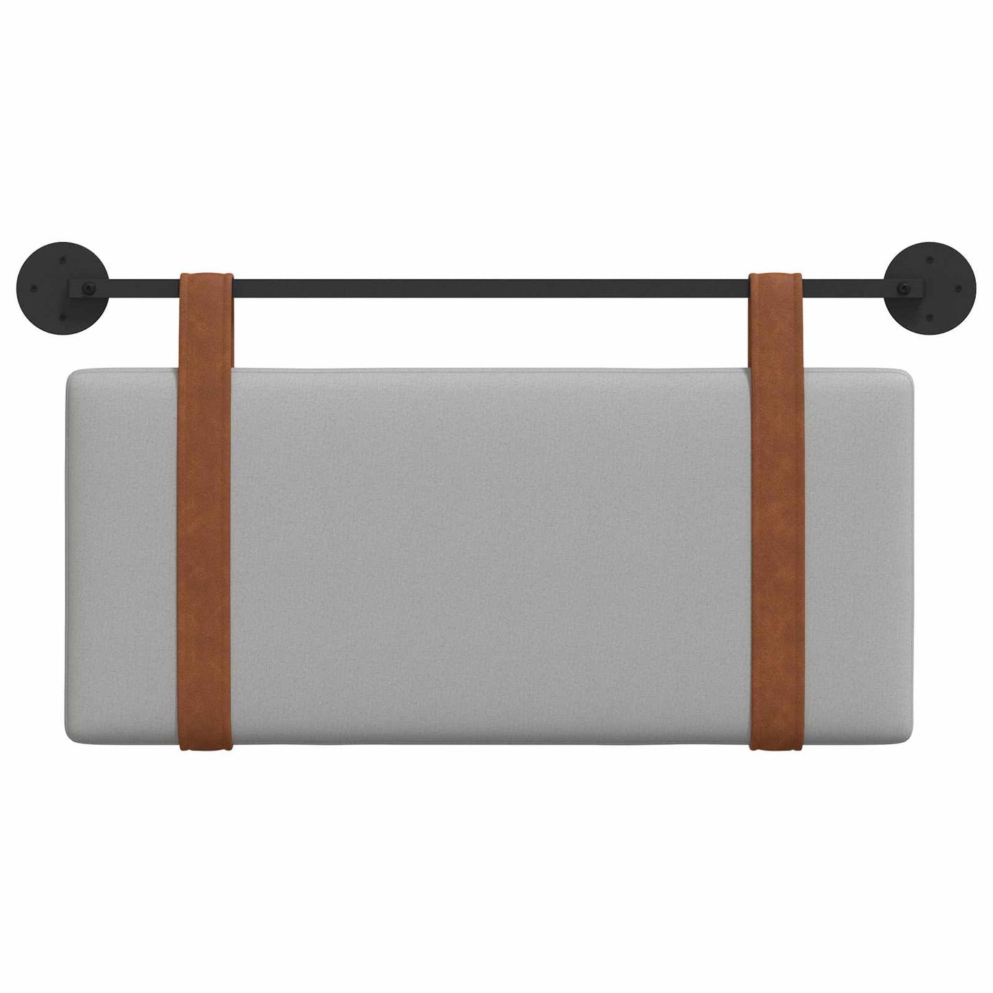 Hangend Hoofdeinde Effen Wolkengrijs 80 x 40 cm Bewerkt hout