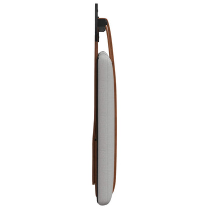 Hangend Hoofdeinde Effen Wolkengrijs 80 x 40 cm Bewerkt hout