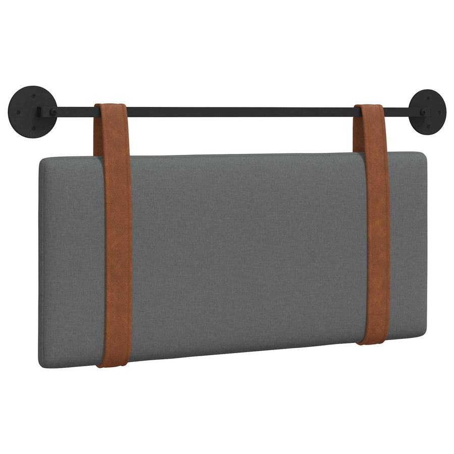 Hangend Hoofdeinde Effen Donkergrijs 80 x 40 cm Bewerkt hout