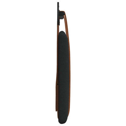Hangend Hoofdeinde Wandgemonteerd Zwart 80 x 40 cm Bewerkt hout