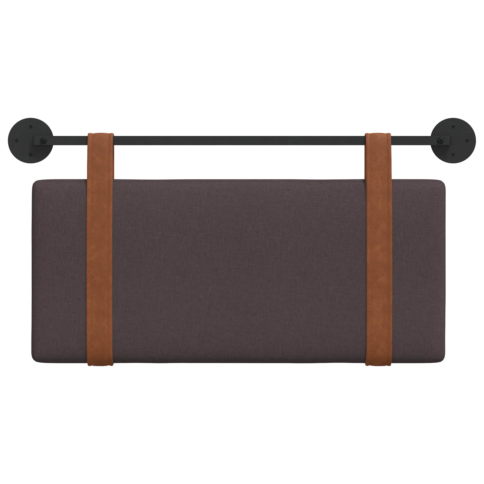Hangend Hoofdeinde Effen Donkerbruin 80 x 40 cm Bewerkt hout