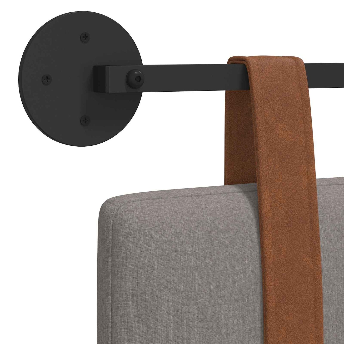 Hangend Hoofdeinde Wandgemonteerd Taupe 80 x 40 cm Bewerkt hout
