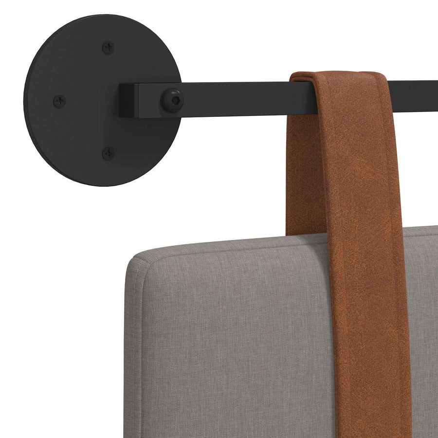 Hangend Hoofdeinde Wandgemonteerd Taupe 80 x 40 cm Bewerkt hout