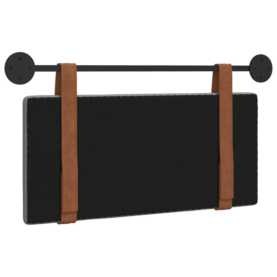 Hangend Hoofdeinde Wandgemonteerd Taupe 80 x 40 cm Bewerkt hout