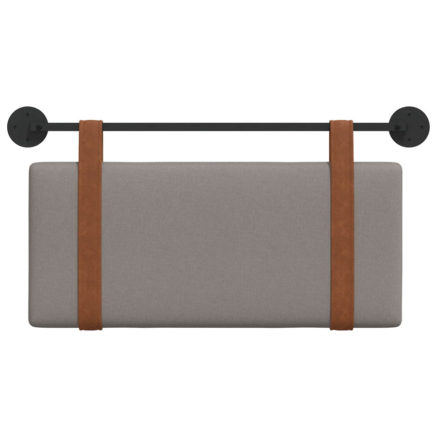 Hangend Hoofdeinde Wandgemonteerd Taupe 80 x 40 cm Bewerkt hout