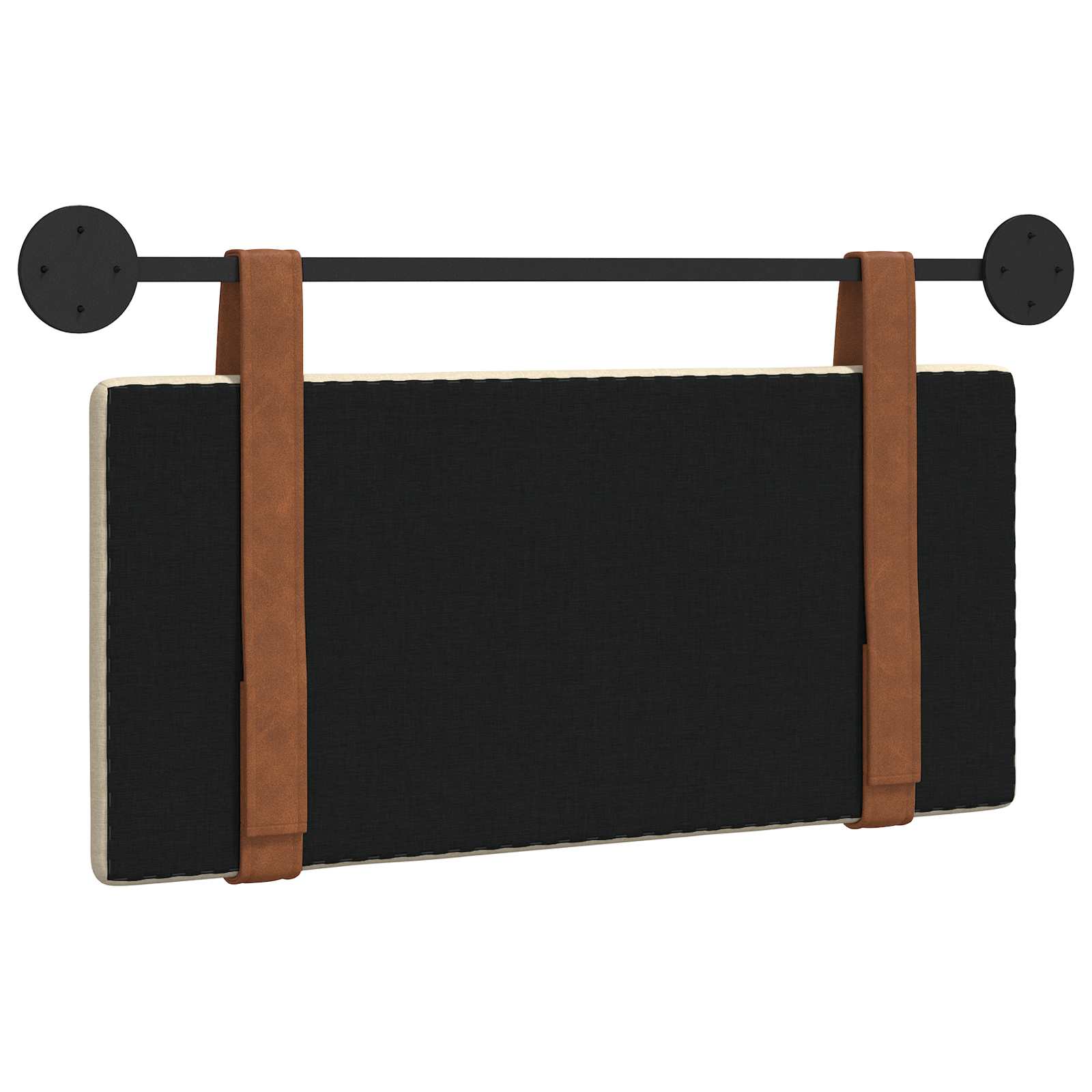 Hangend Hoofdeinde Wandgemonteerd Crème 80 x 40 cm Bewerkt hout