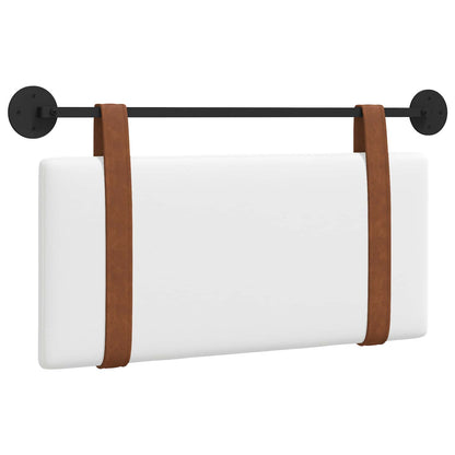 Hangend Hoofdeinde Wandgemonteerd Wit 80 x 40 cm Bewerkt hout