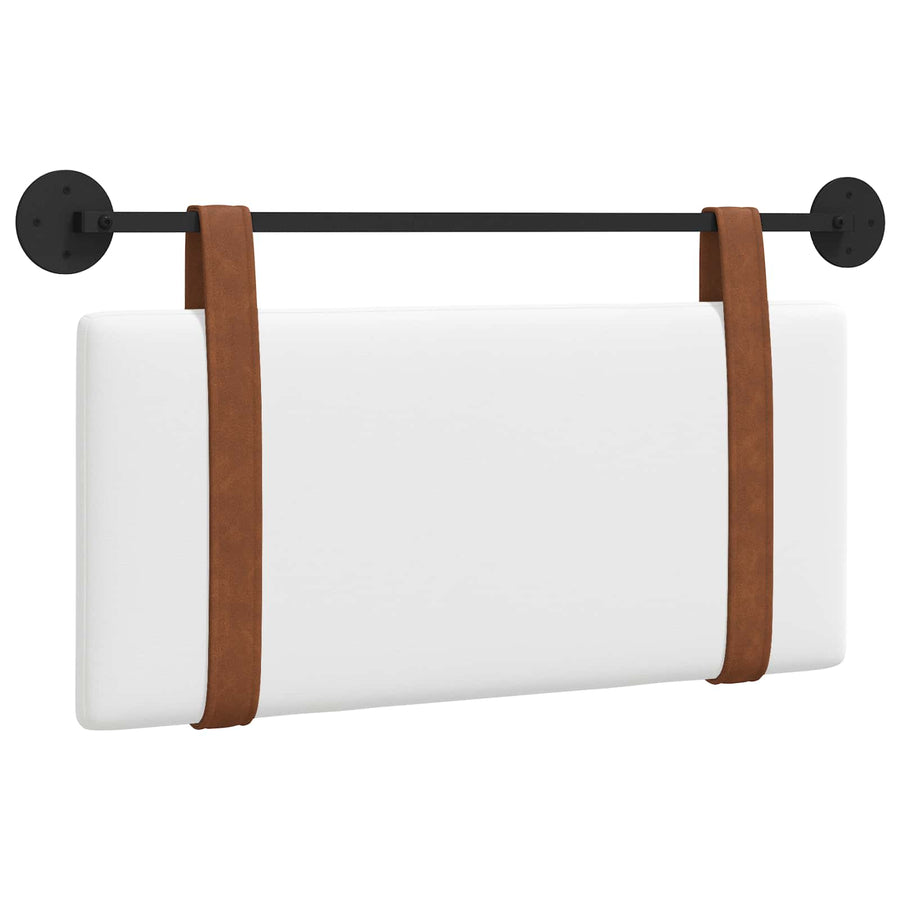 Hangend Hoofdeinde Wandgemonteerd Wit 80 x 40 cm Bewerkt hout