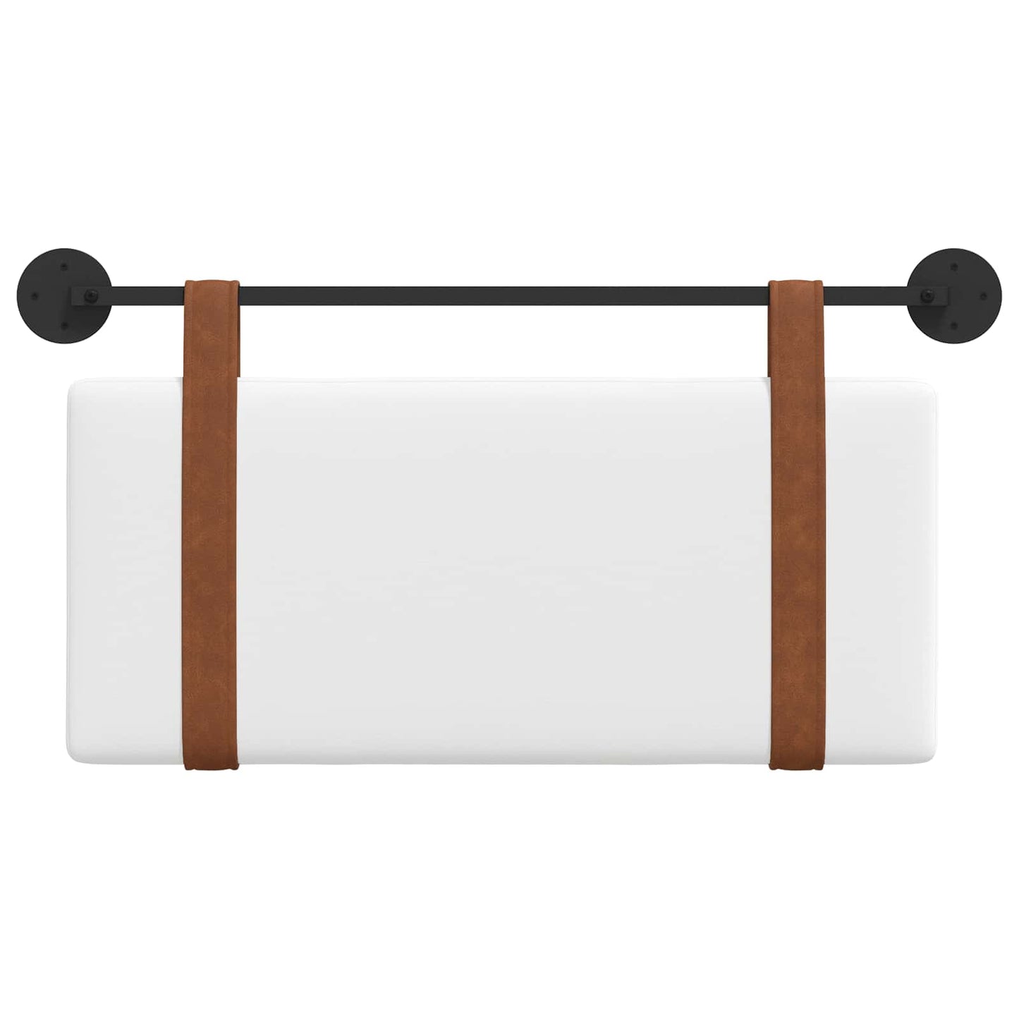 Hangend Hoofdeinde Wandgemonteerd Wit 80 x 40 cm Bewerkt hout