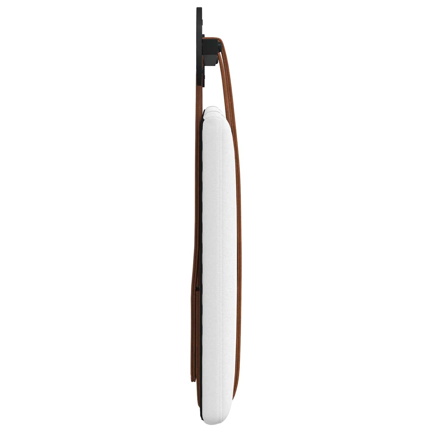 Hangend Hoofdeinde Wandgemonteerd Wit 80 x 40 cm Bewerkt hout