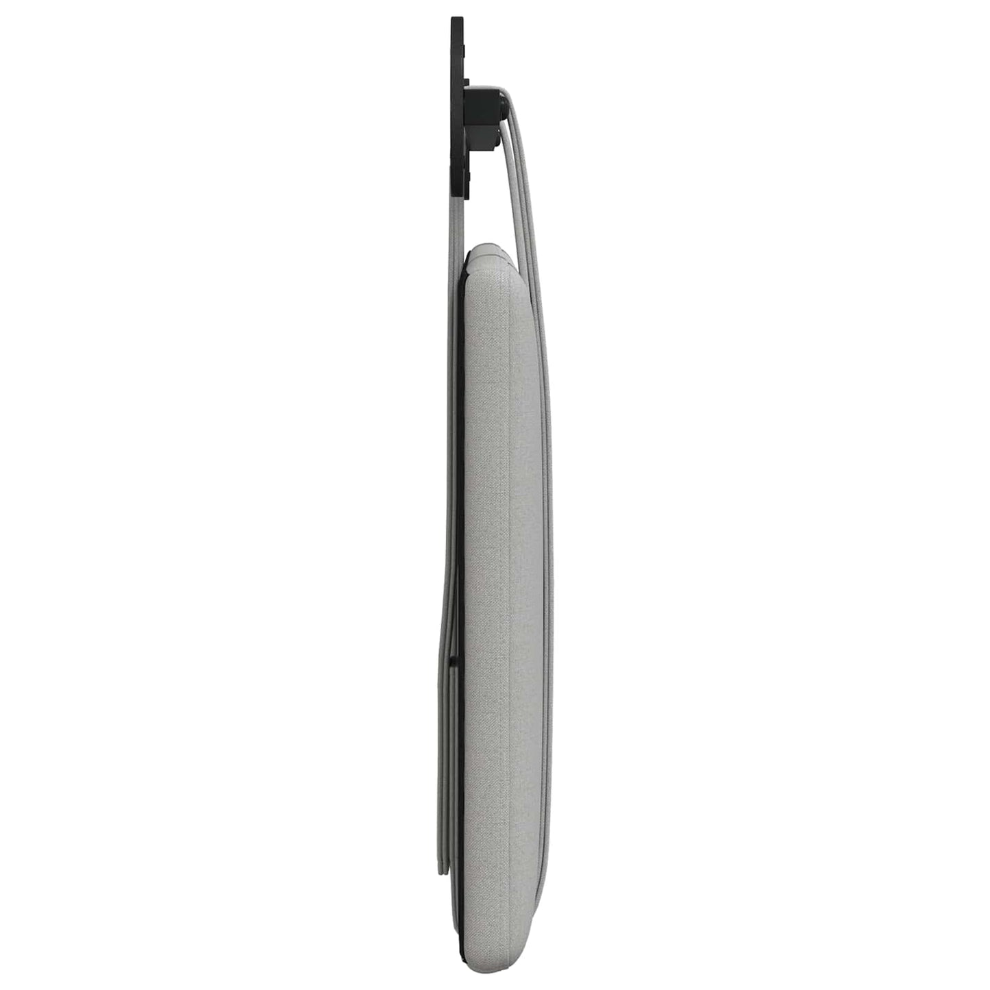 Hangend Hoofdeinde Effen Wolkengrijs 100 x 55 x 5 cm Stof