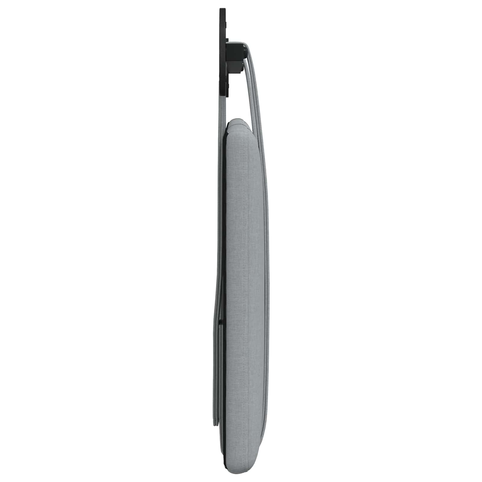 Hangend Hoofdeinde Effen Lichtgrijs 100 x 55 x 5 cm Stof