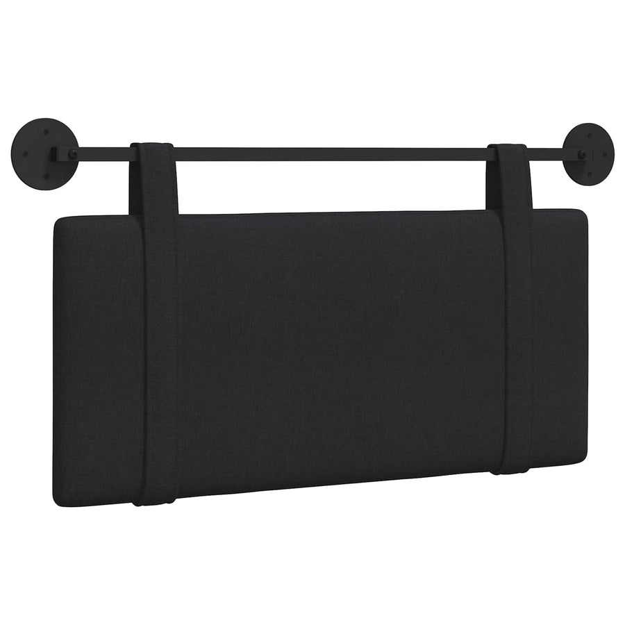 Hangend Hoofdeinde Wandgemonteerd Zwart 100 x 55 x 5 cm Stof