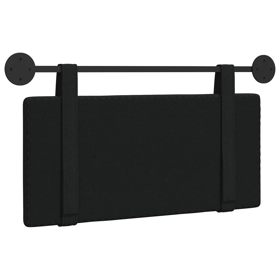 Hangend Hoofdeinde Wandgemonteerd Zwart 100 x 55 x 5 cm Stof