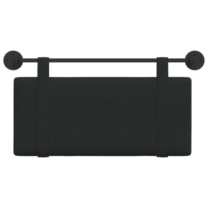 Hangend Hoofdeinde Wandgemonteerd Zwart 100 x 55 x 5 cm Stof