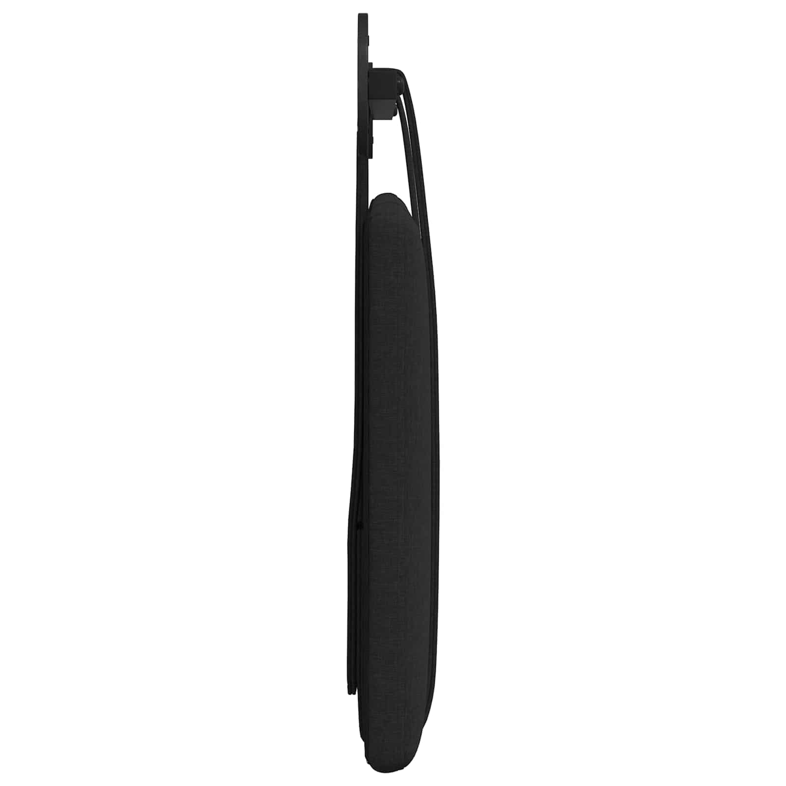 Hangend Hoofdeinde Wandgemonteerd Zwart 100 x 55 x 5 cm Stof