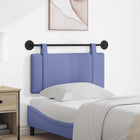 Hanging Headboard Solid Jeans Blue 100 x 55 x 5 cm Fabric