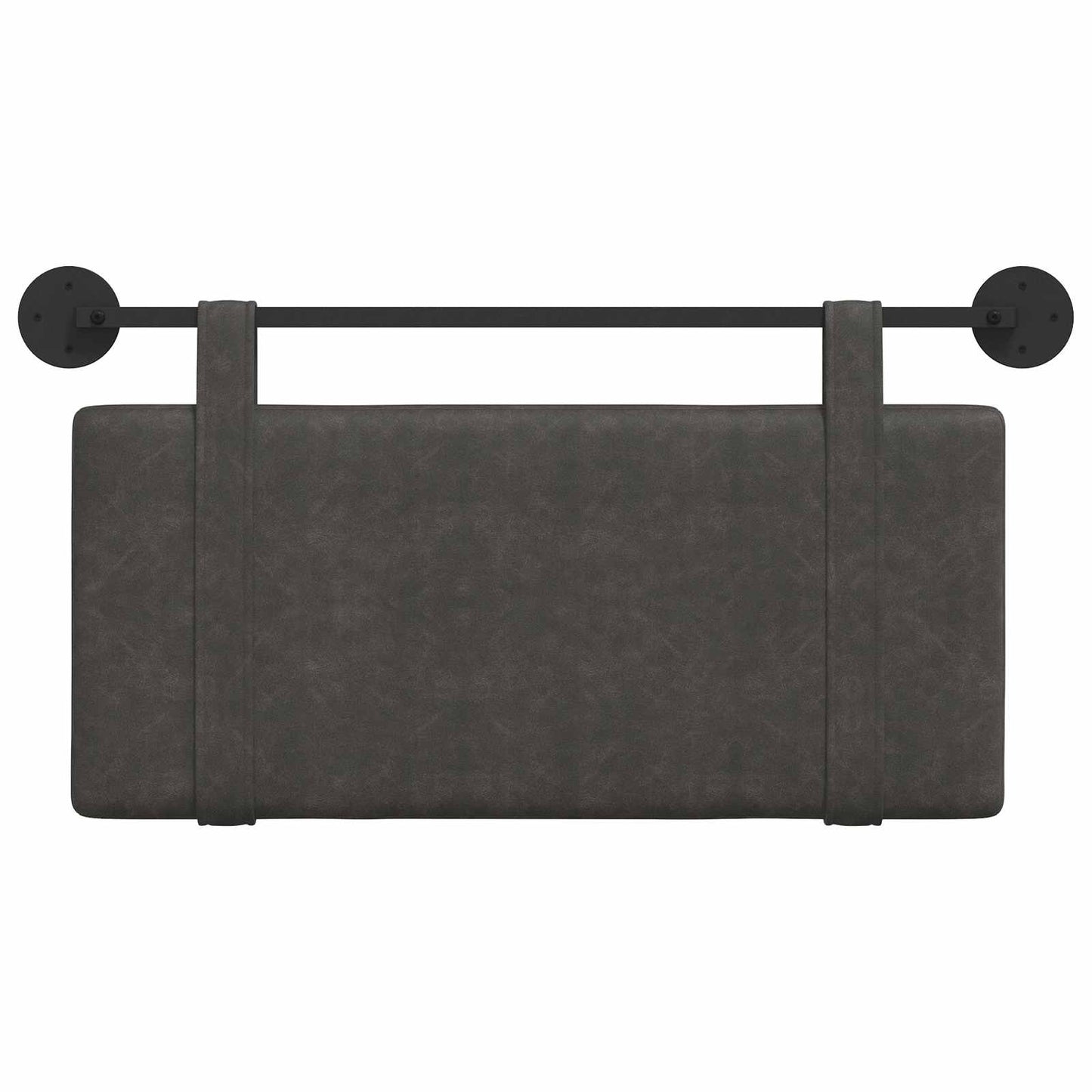 Hangend Hoofdeinde Effen Zwart 100 x 55 x 5 cm Antiek PU