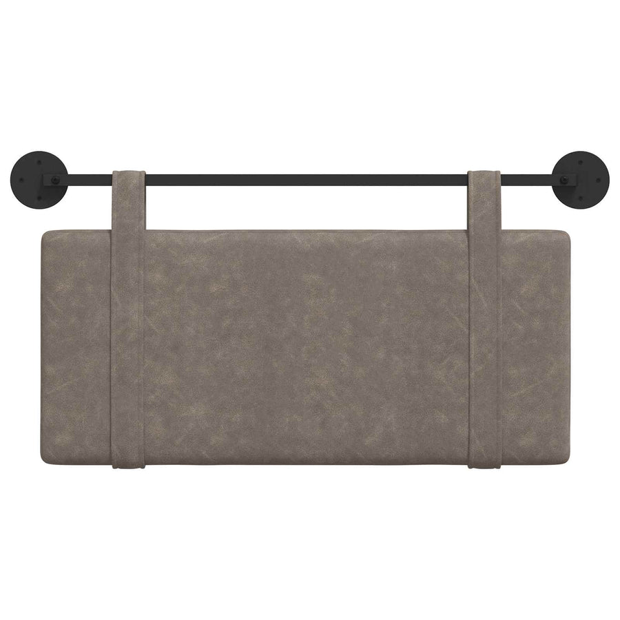 Hangend Hoofdeinde Effen Grijs 100 x 55 x 5 cm Antiek PU