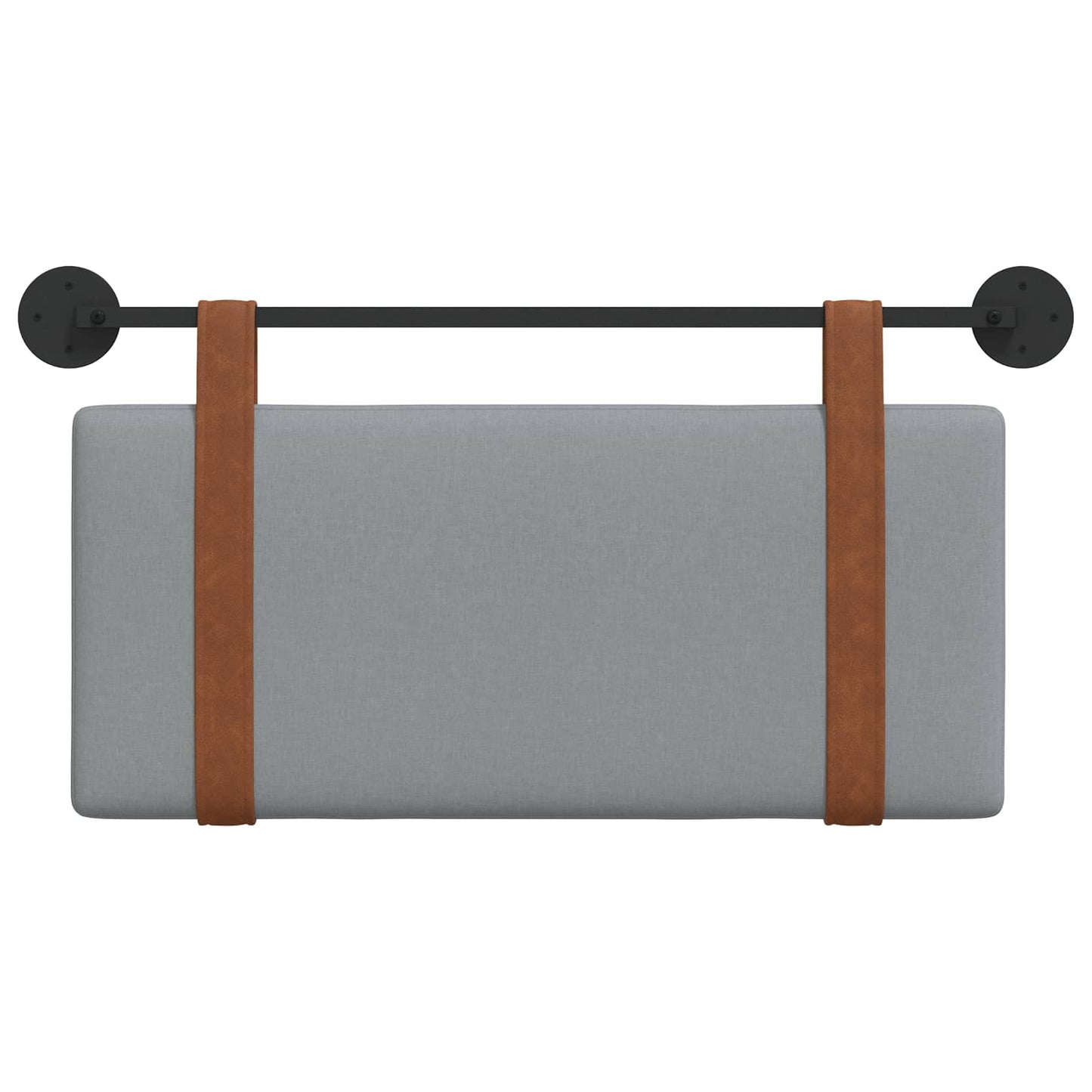 Hangend Hoofdeinde Effen Lichtgrijs 90 x 40 cm Bewerkt hout