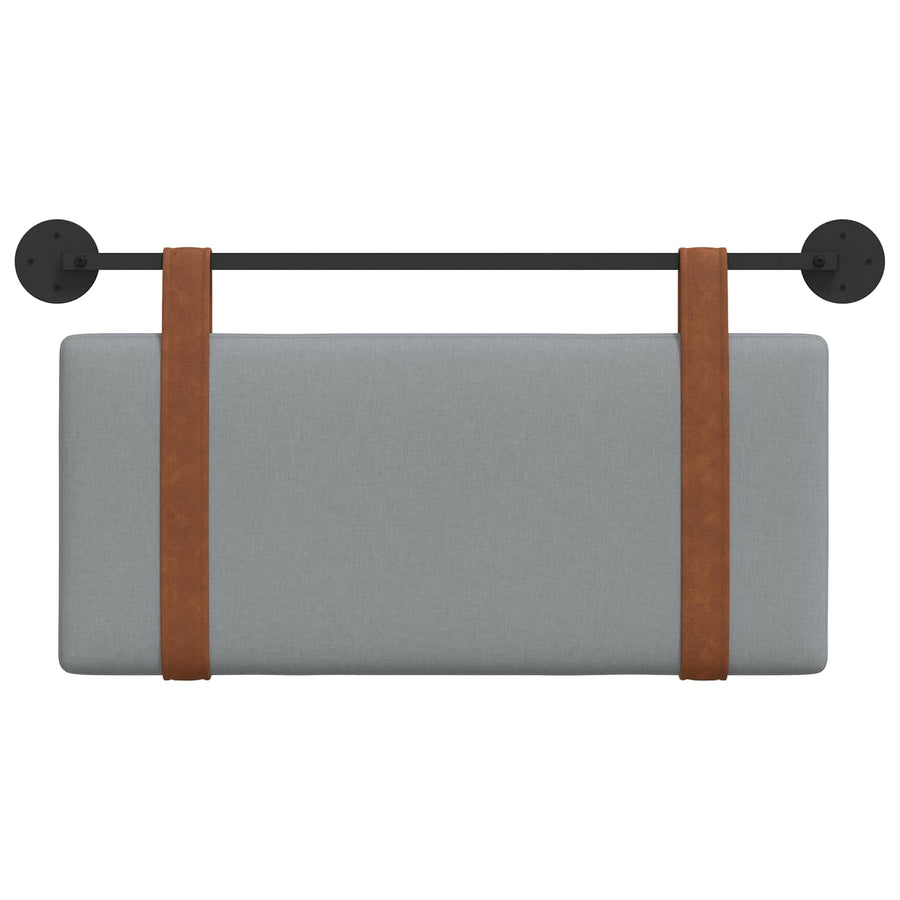 Hangend Hoofdeinde Effen Lichtgrijs 90 x 40 cm Bewerkt hout