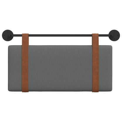 Hangend Hoofdeinde Effen Donkergrijs 90 x 40 cm Bewerkt hout