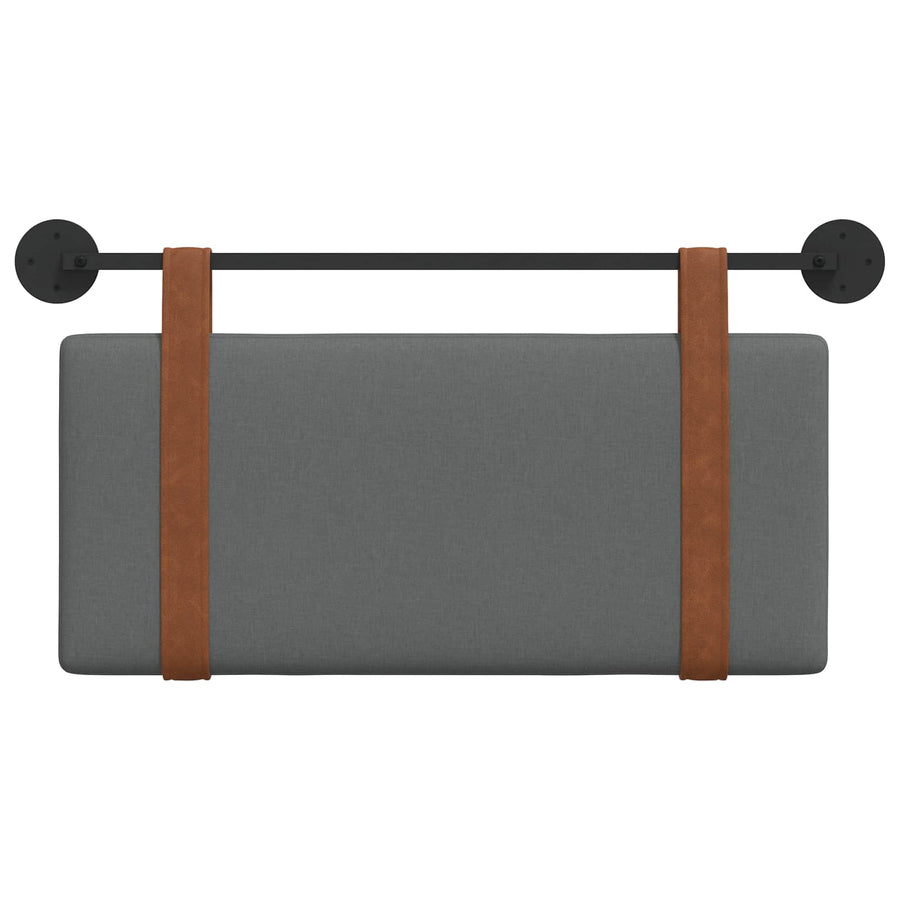 Hangend Hoofdeinde Effen Donkergrijs 90 x 40 cm Bewerkt hout