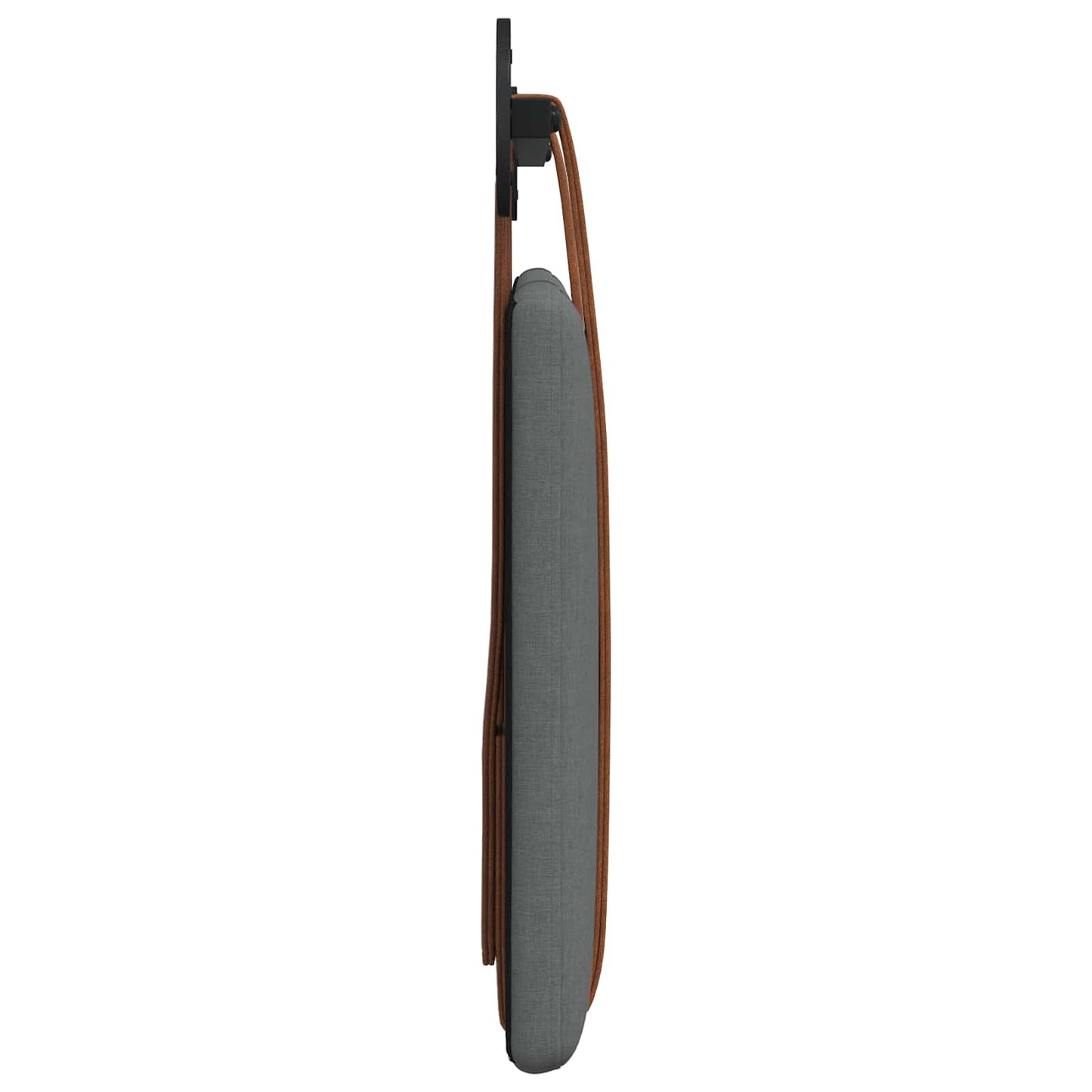 Hangend Hoofdeinde Effen Donkergrijs 90 x 40 cm Bewerkt hout