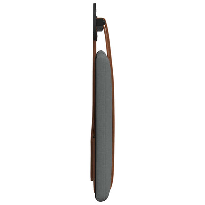 Hangend Hoofdeinde Effen Donkergrijs 90 x 40 cm Bewerkt hout