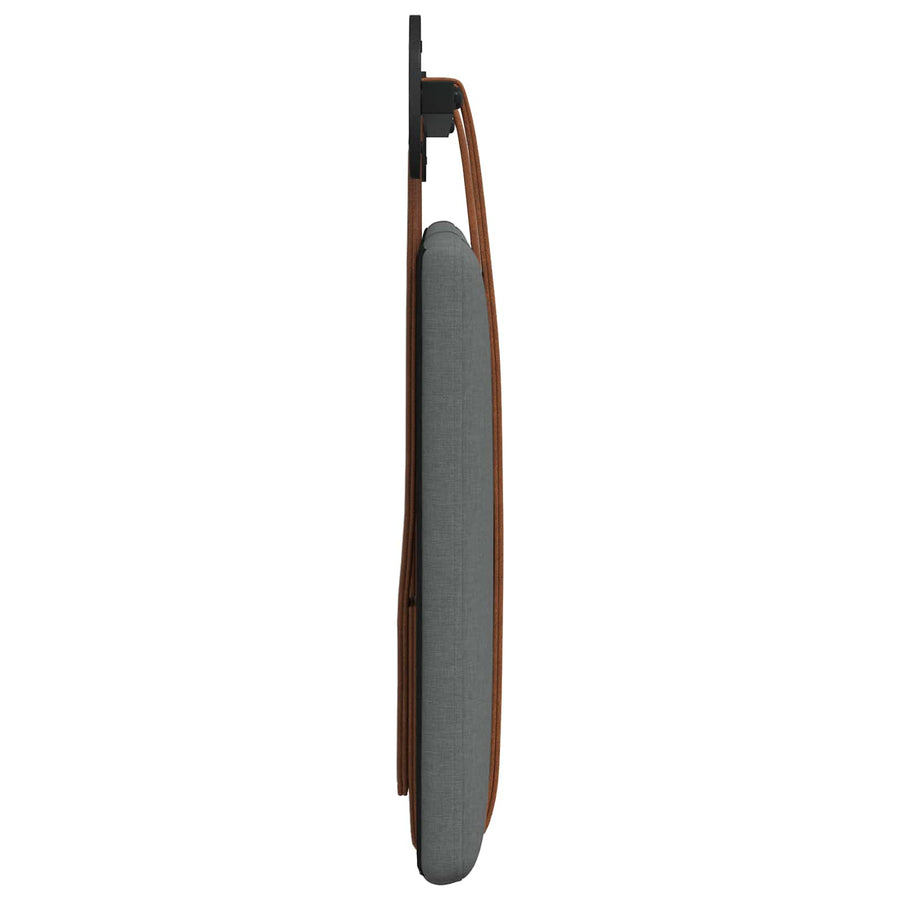 Hangend Hoofdeinde Effen Donkergrijs 90 x 40 cm Bewerkt hout