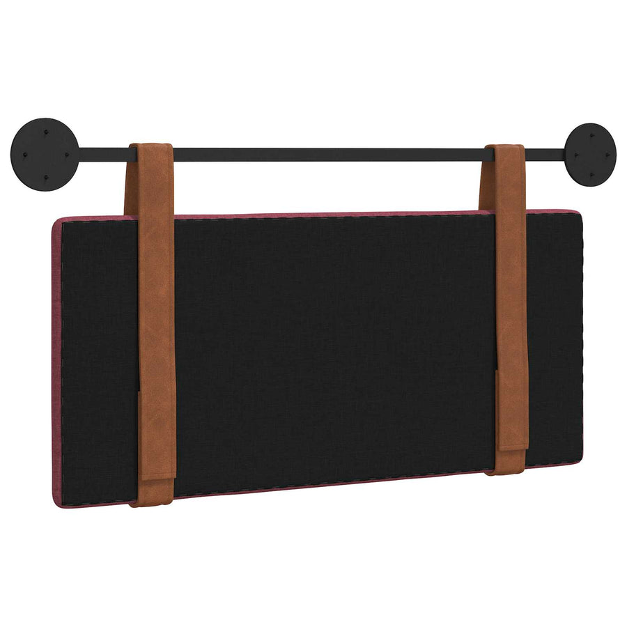 Hangend Hoofdeinde Effen Wijnrood 90 x 40 cm Bewerkt hout