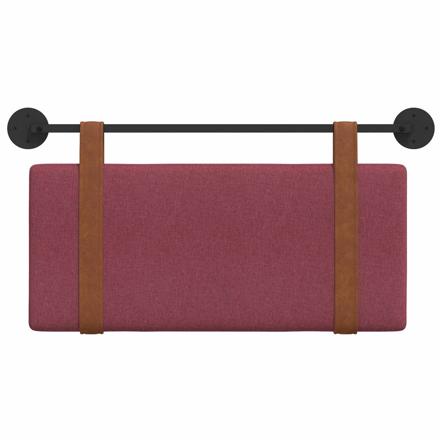 Hangend Hoofdeinde Effen Wijnrood 90 x 40 cm Bewerkt hout