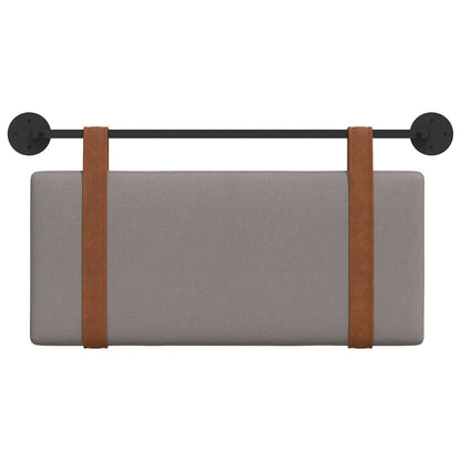 Hangend Hoofdeinde Wandgemonteerd Taupe 90 x 40 cm Bewerkt hout