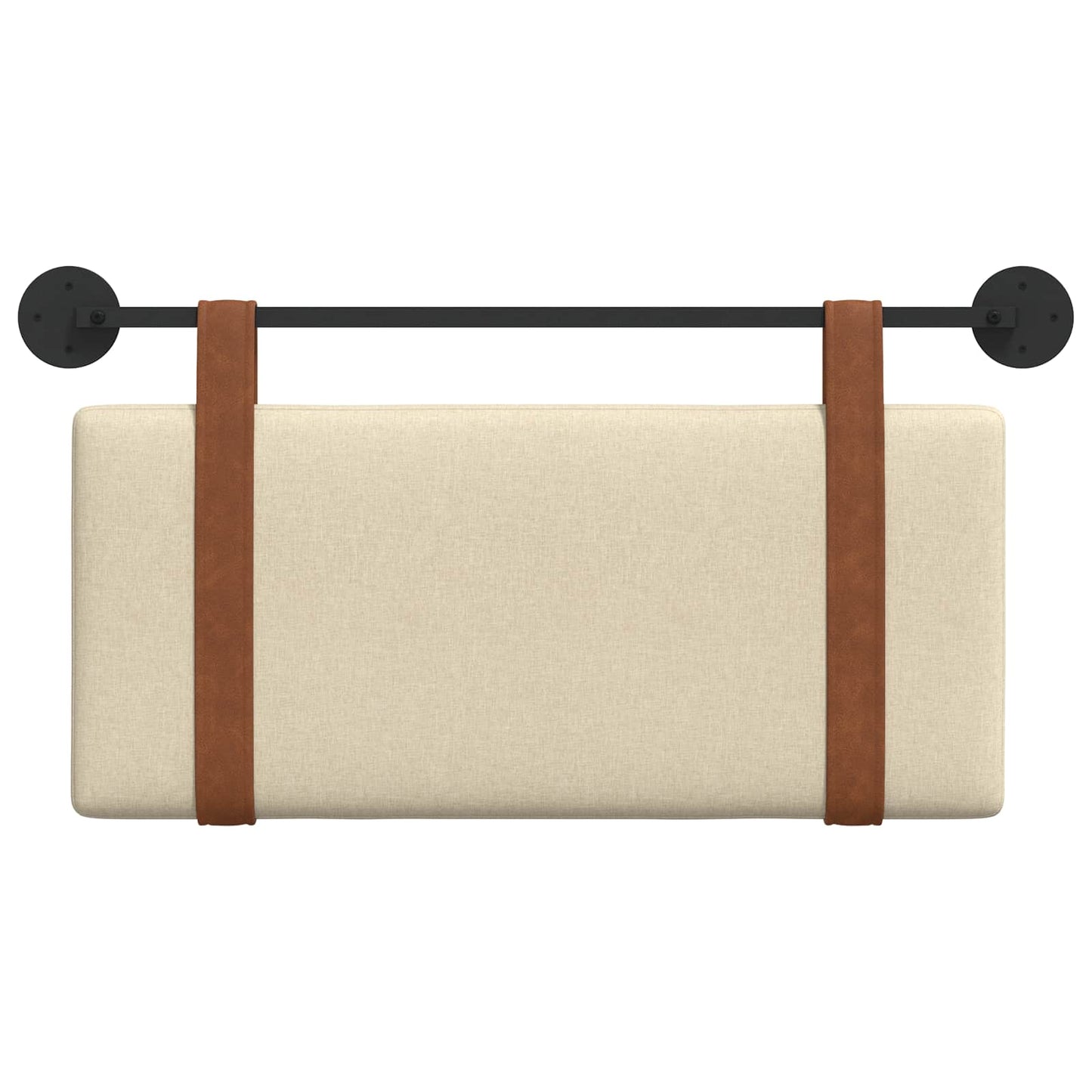 Hangend Hoofdeinde Wandgemonteerd Crème 90 x 40 cm Bewerkt hout