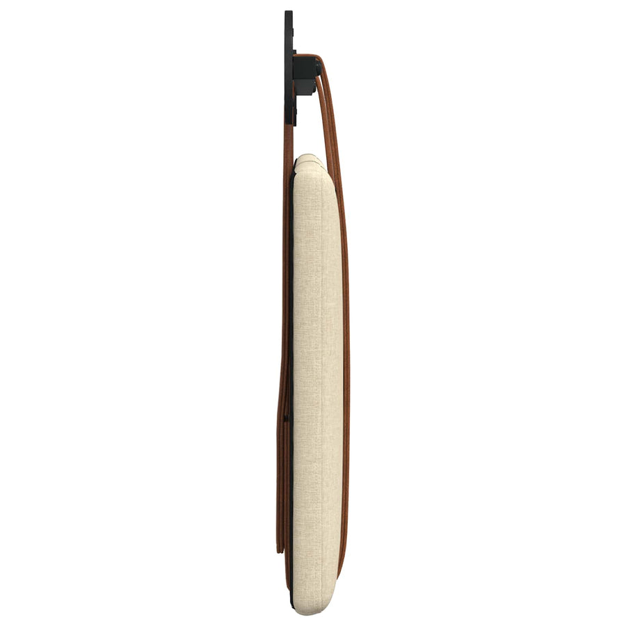 Hangend Hoofdeinde Wandgemonteerd Crème 90 x 40 cm Bewerkt hout