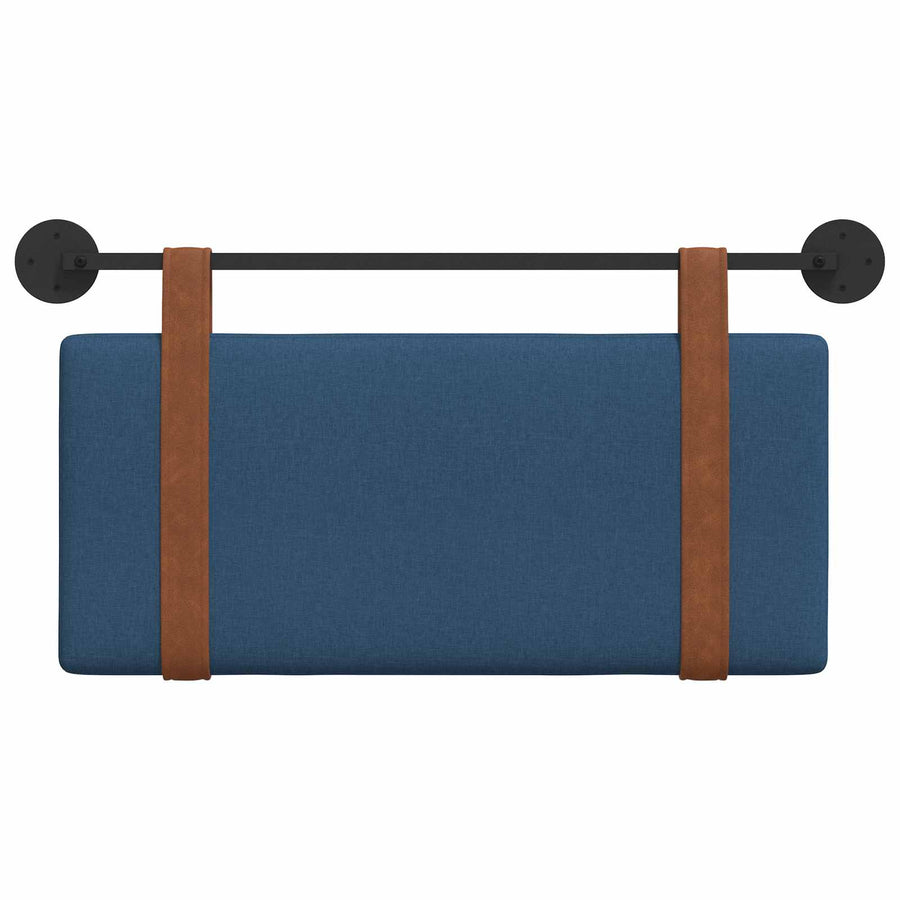 Hangend Hoofdeinde Wandgemonteerd Blauw 90 x 40 cm Bewerkt hout