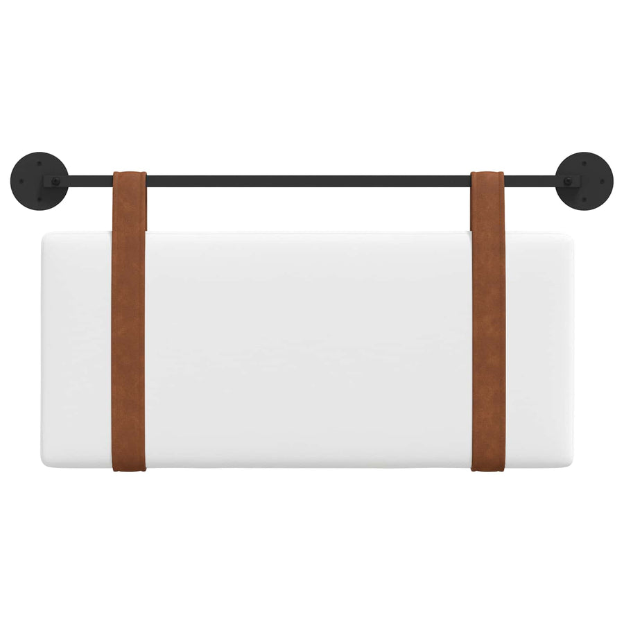 Hangend Hoofdeinde Wandgemonteerd Wit 90 x 40 cm Bewerkt hout