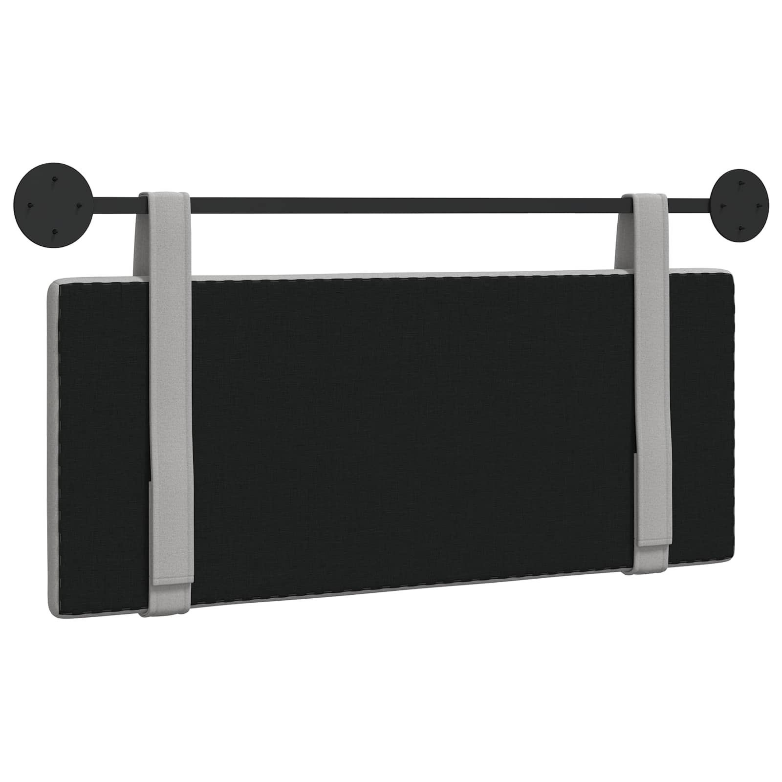 Hangend Hoofdeinde Effen Wolkengrijs 110 x 55 x 5 cm Stof