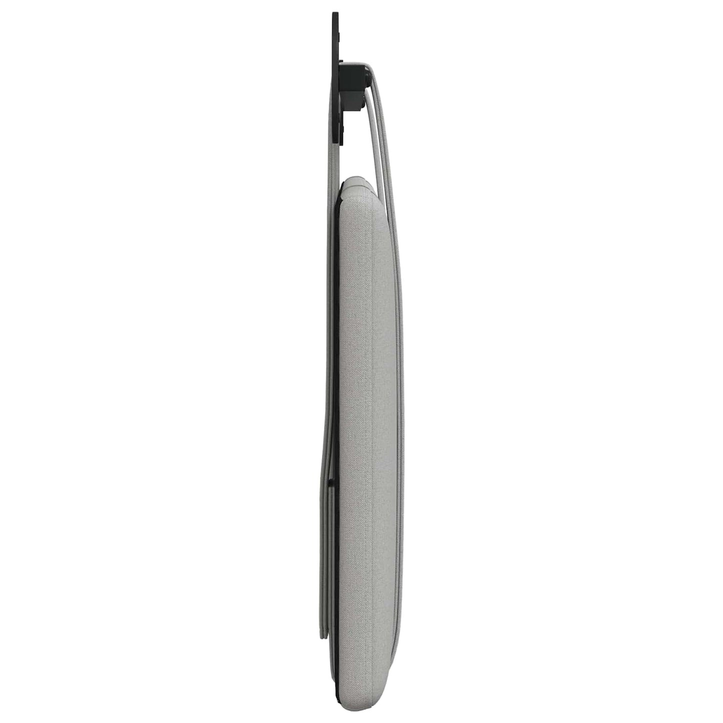 Hangend Hoofdeinde Effen Wolkengrijs 110 x 55 x 5 cm Stof