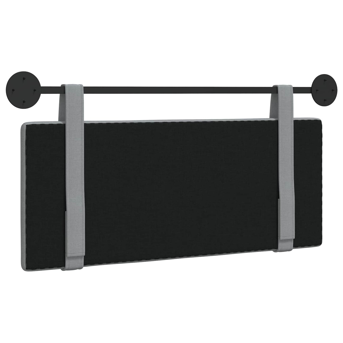 Hangend Hoofdeinde Effen Lichtgrijs 110 x 55 x 5 cm Stof