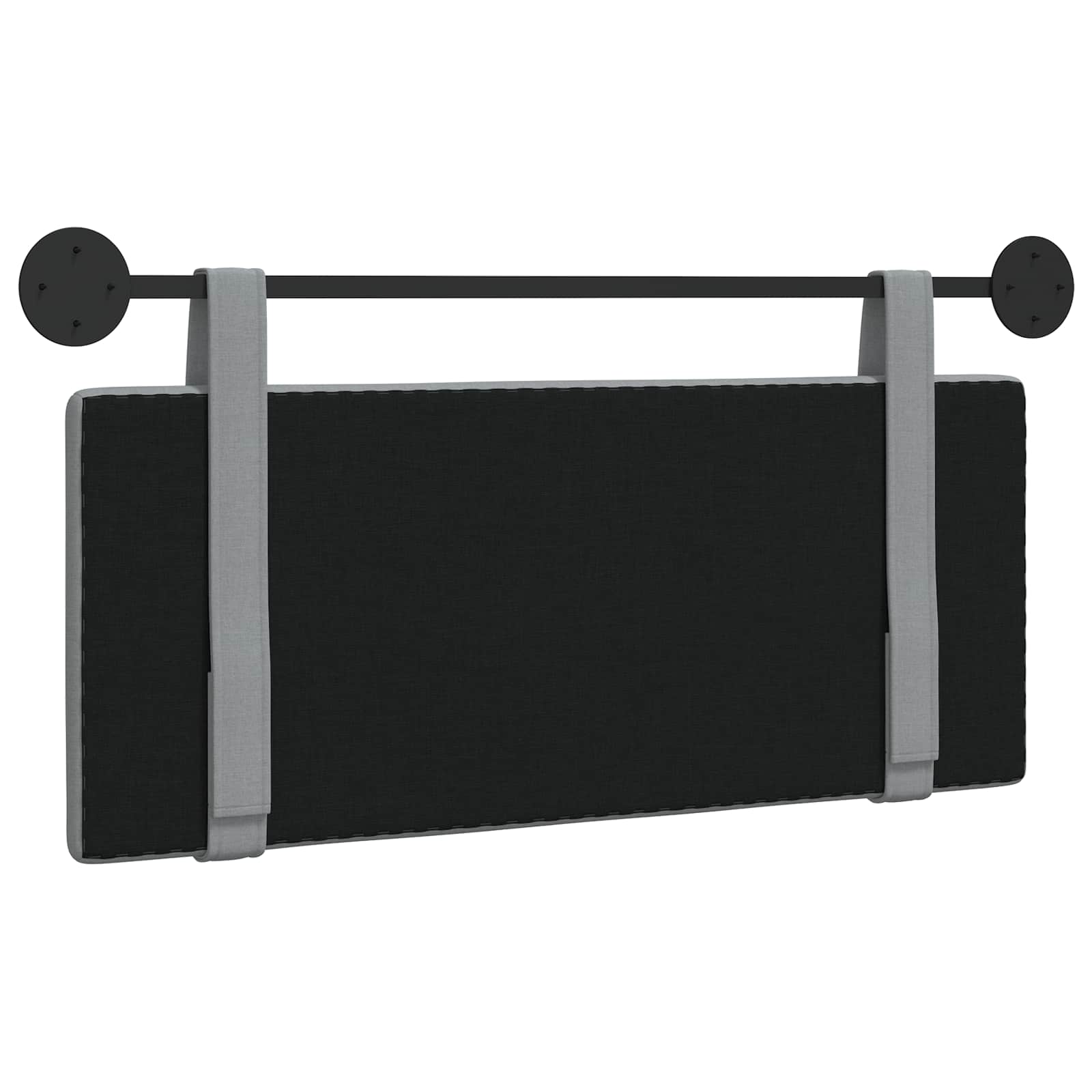 Hangend Hoofdeinde Effen Lichtgrijs 110 x 55 x 5 cm Stof