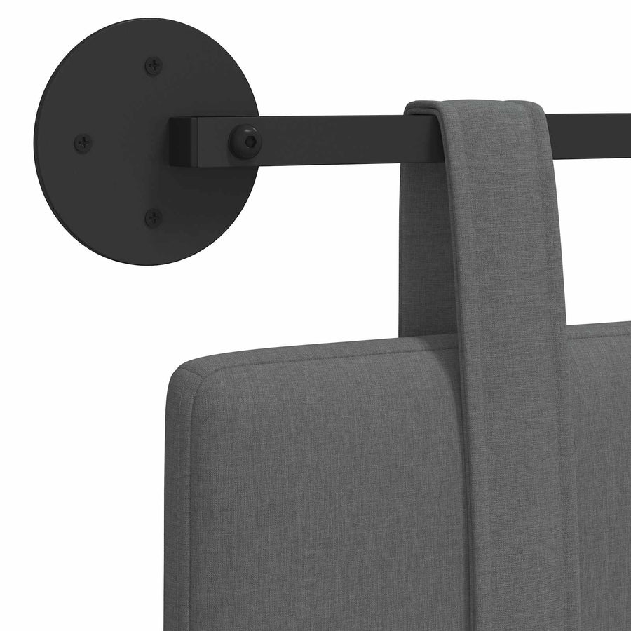 Hangend Hoofdeinde Effen Donkergrijs 110 x 55 x 5 cm Stof