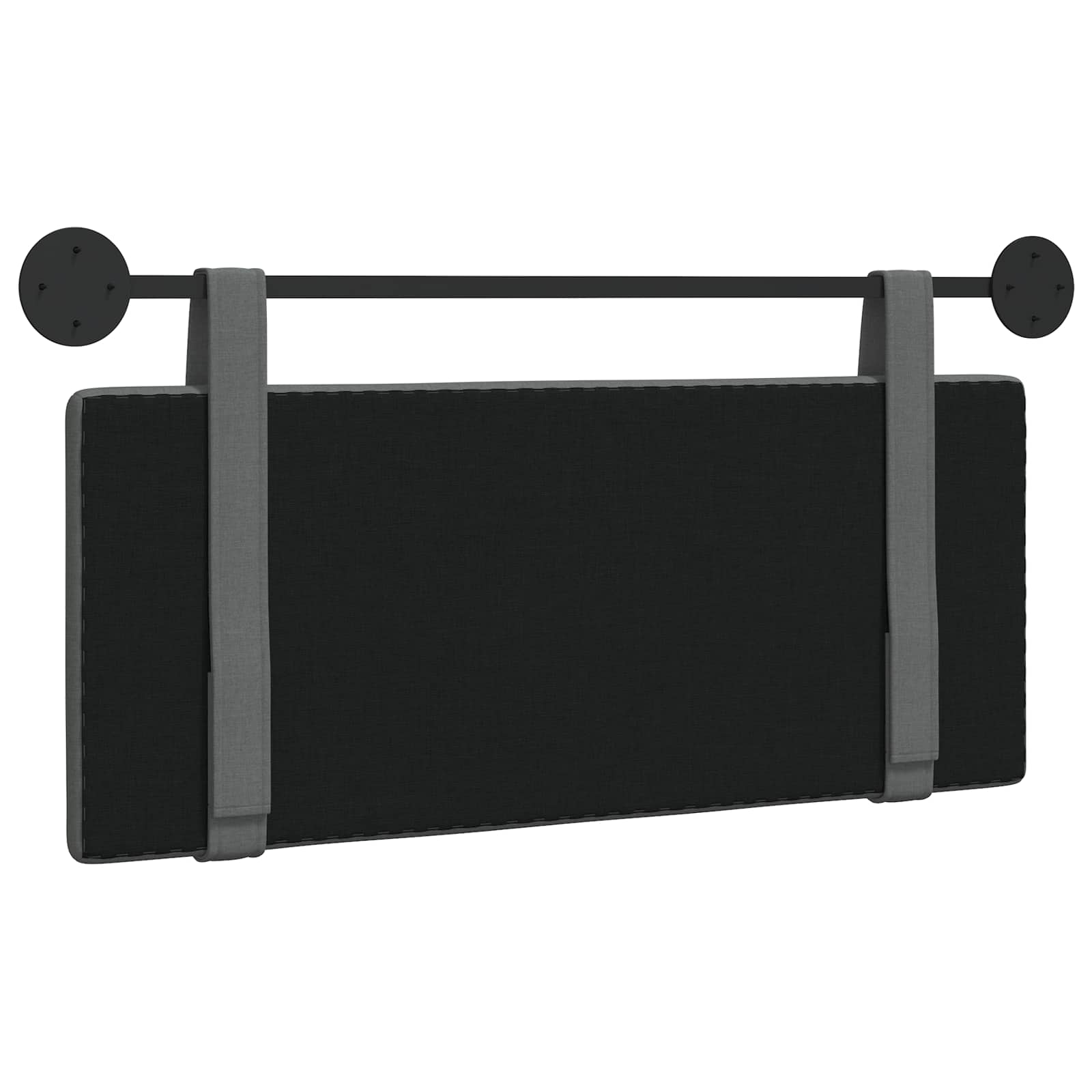 Hangend Hoofdeinde Effen Donkergrijs 110 x 55 x 5 cm Stof